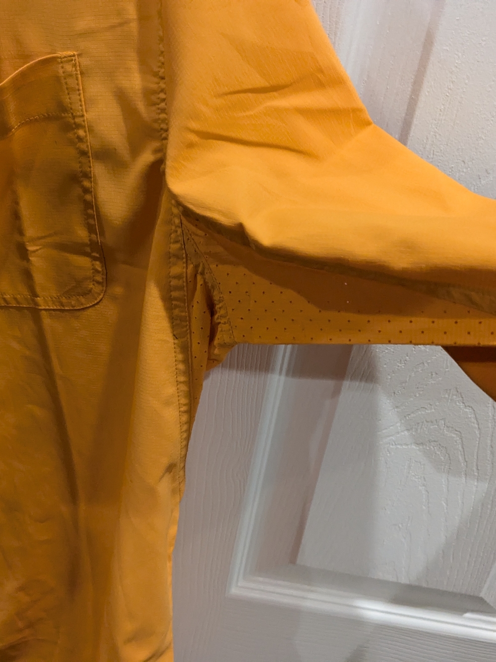 Coolibar Men's Lightweight Long-Sleeve Shirt Jacket in Orange - Picture 2 of 7
